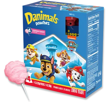 Cotton Candy Kids Yogurt Pouch