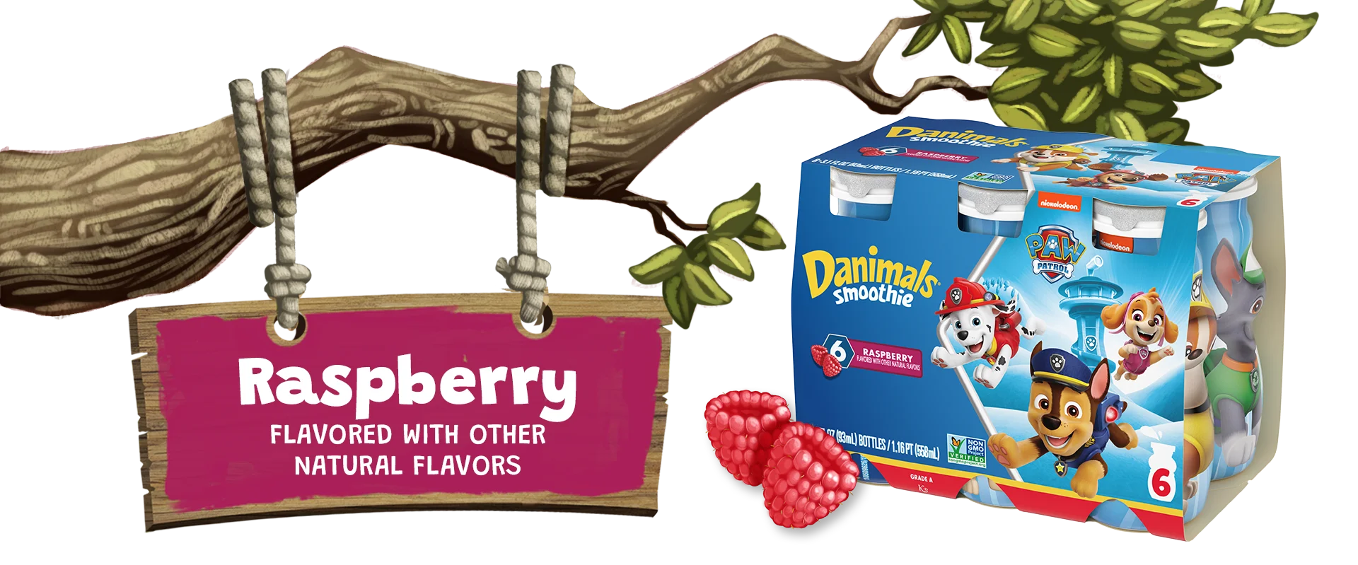 Raspberry Kids Yogurt Smoothie