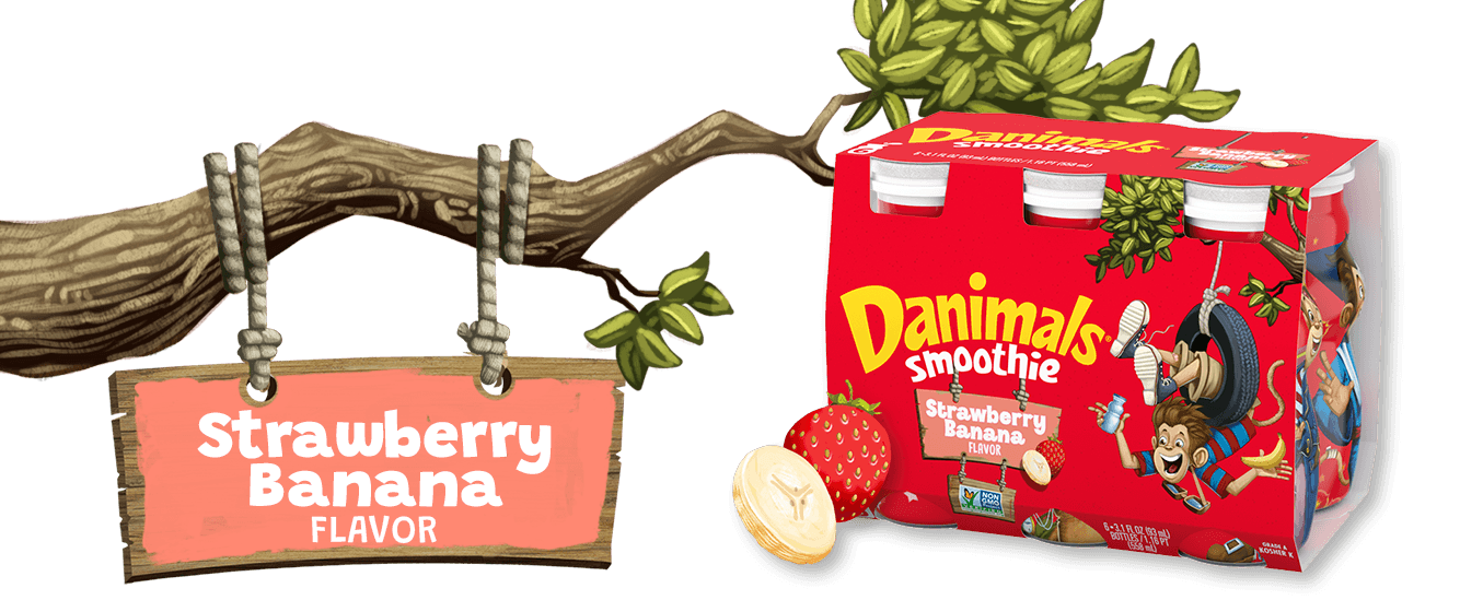 Strawberry Banana Kids Yogurt Smoothie
