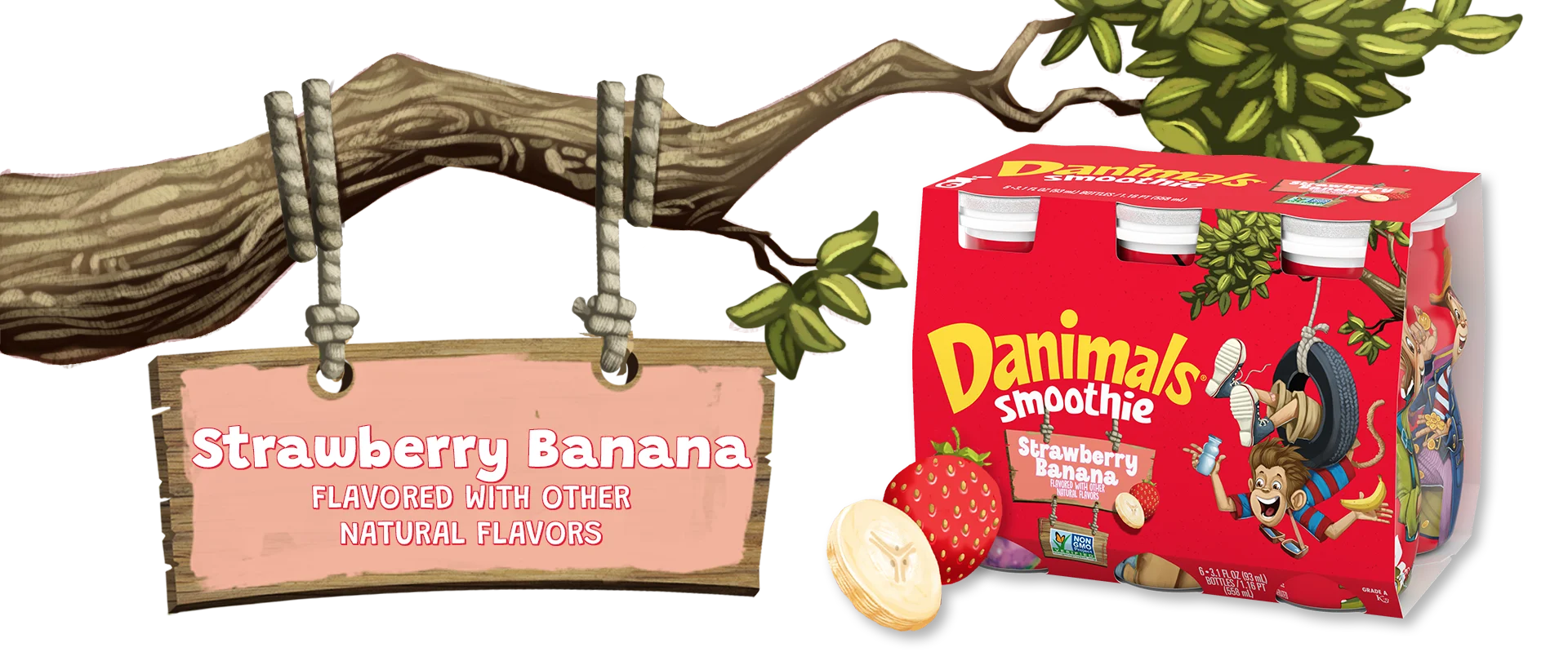 Strawberry Banana Kids Yogurt Smoothie