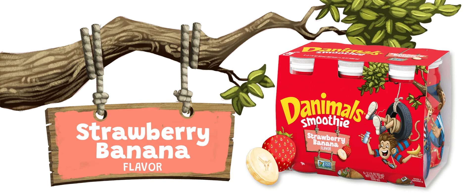 Strawberry Banana Kids Yogurt Smoothie
