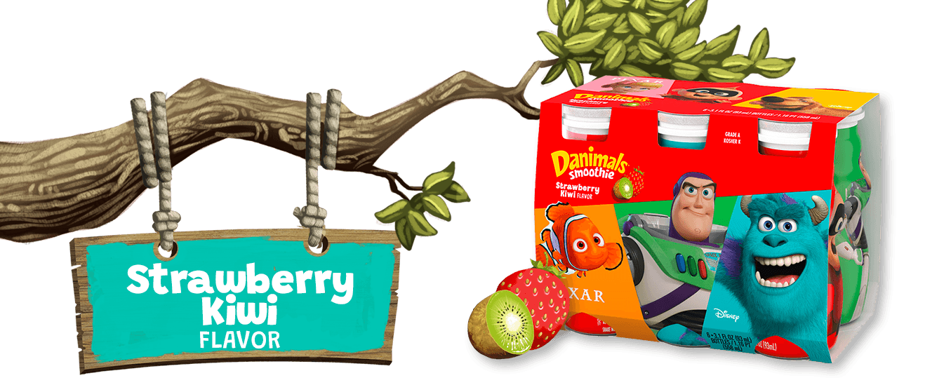 Strawberry Kiwi Kids Yogurt Smoothie
