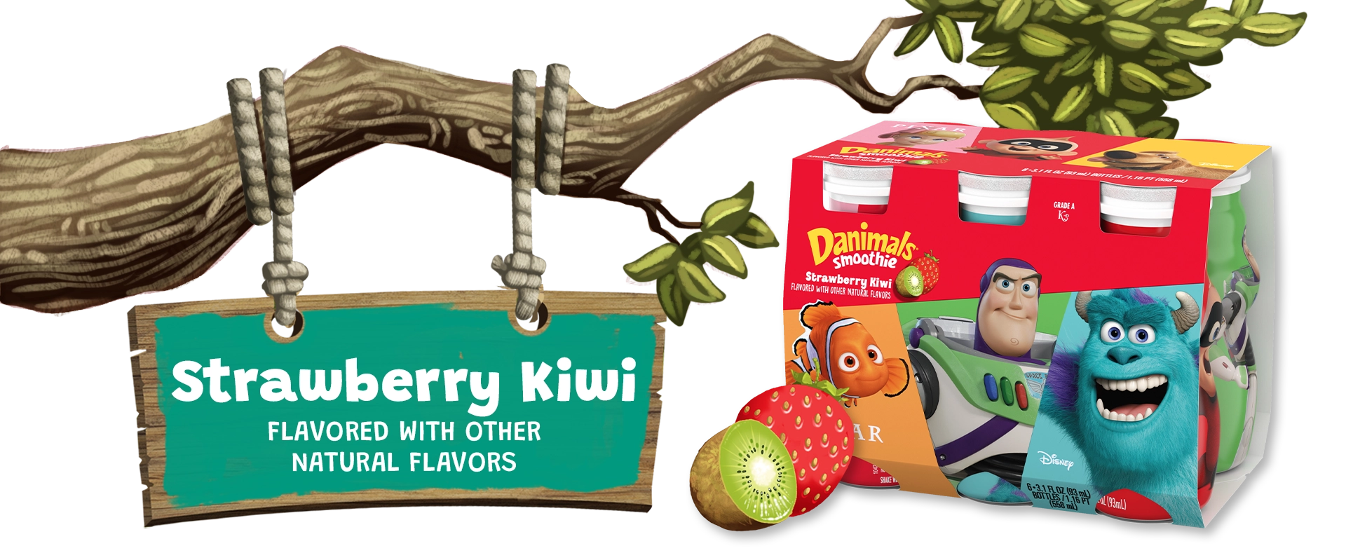 Strawberry Kiwi Kids Yogurt Smoothie