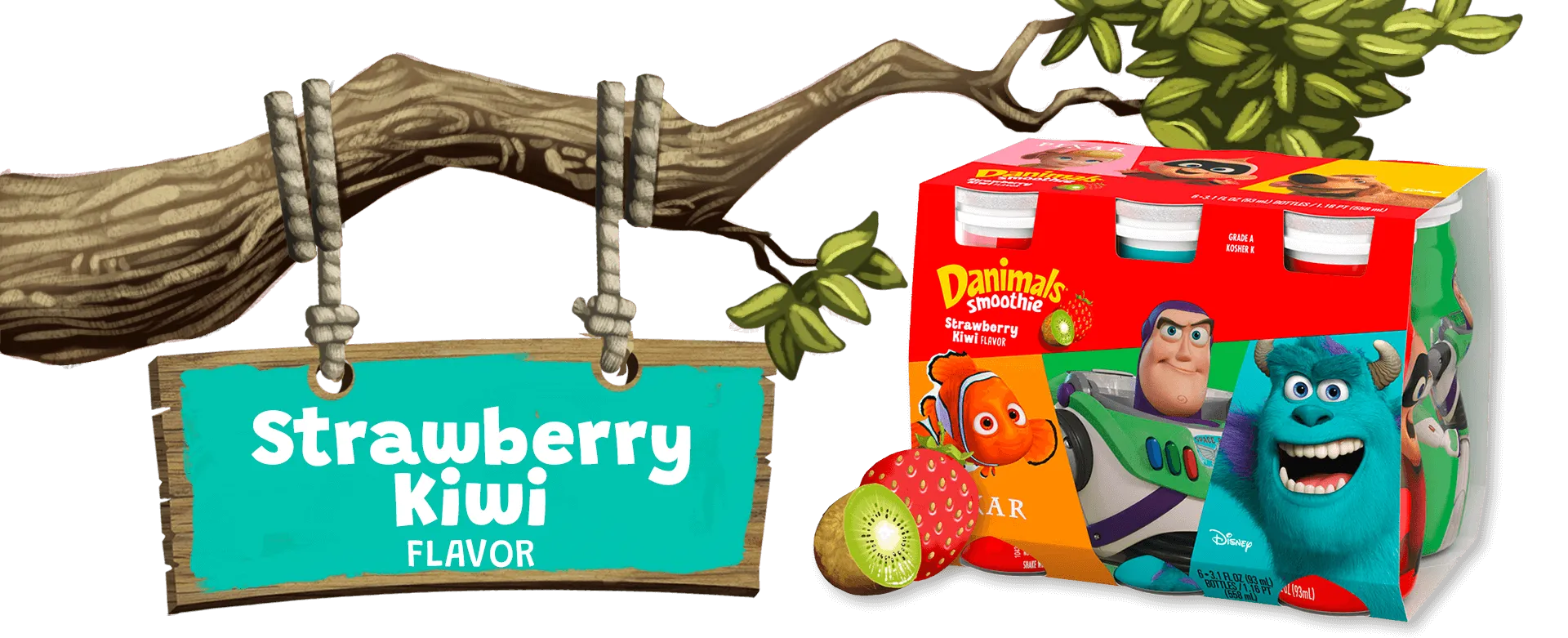 Strawberry Kiwi Kids Yogurt Smoothie