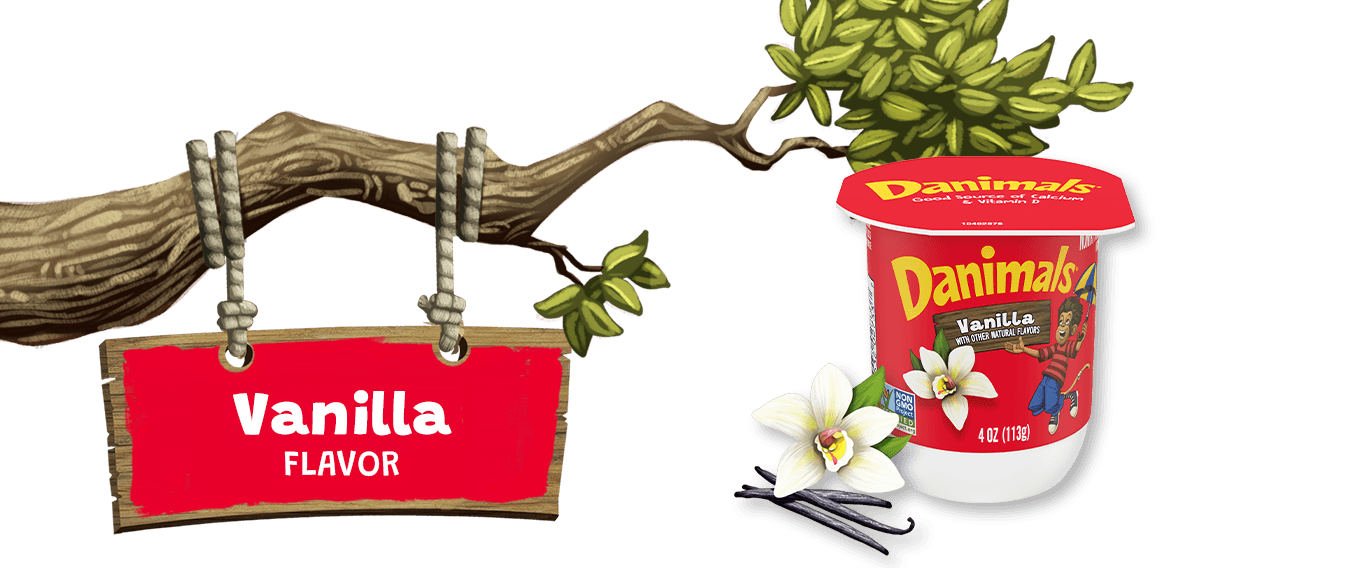 Danimals Vanilla Kids Nonfat Yogurt