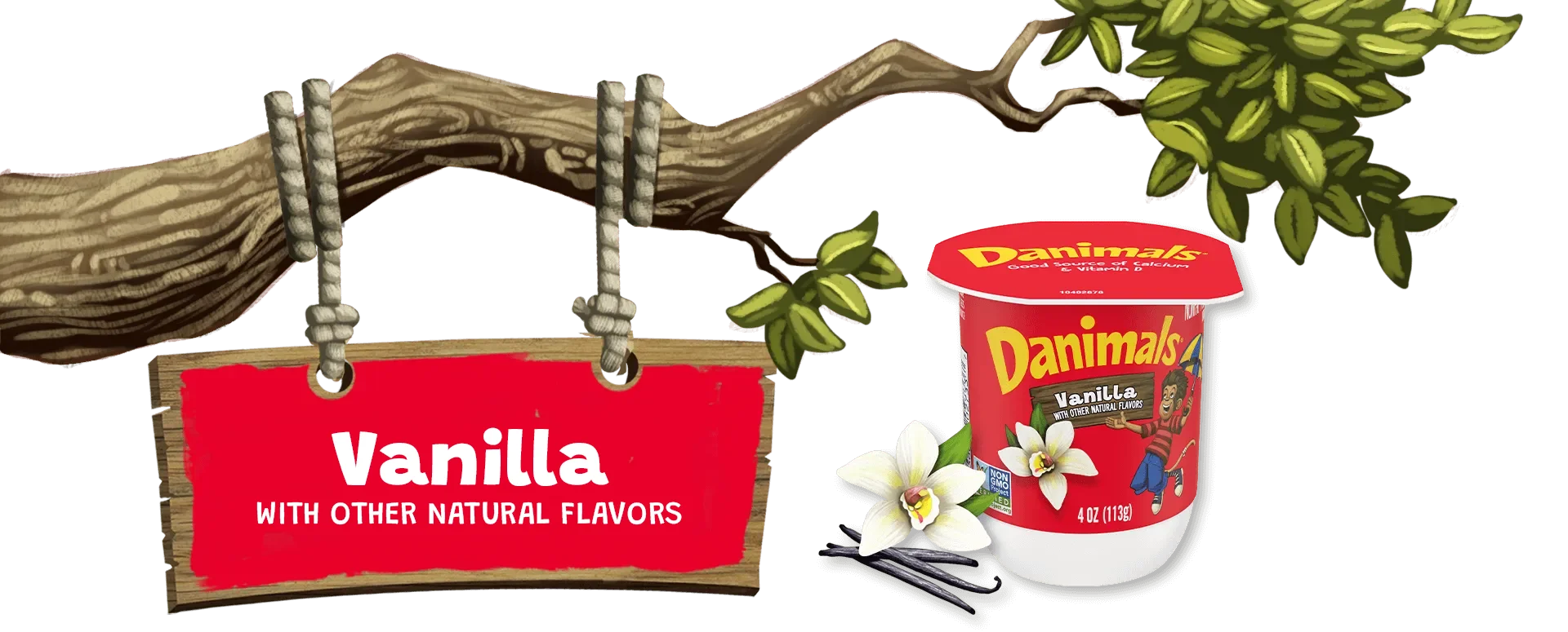 Danimals Vanilla Kids Nonfat Yogurt
