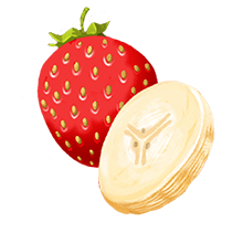 Strawberry Banana Kids Yogurt Pouch