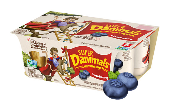 Super Danimals Cups Blueberry