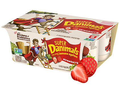 Super Danimals Cups Strawberry