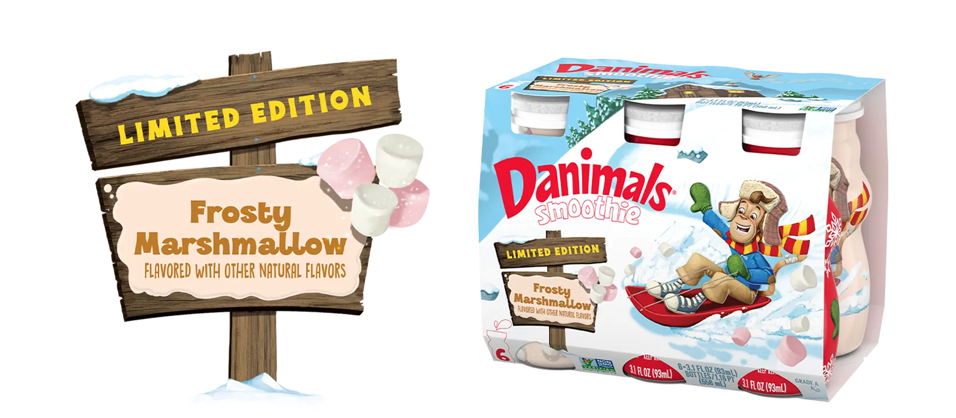 Danimals Frosty Marshmallow Kids Smoothie