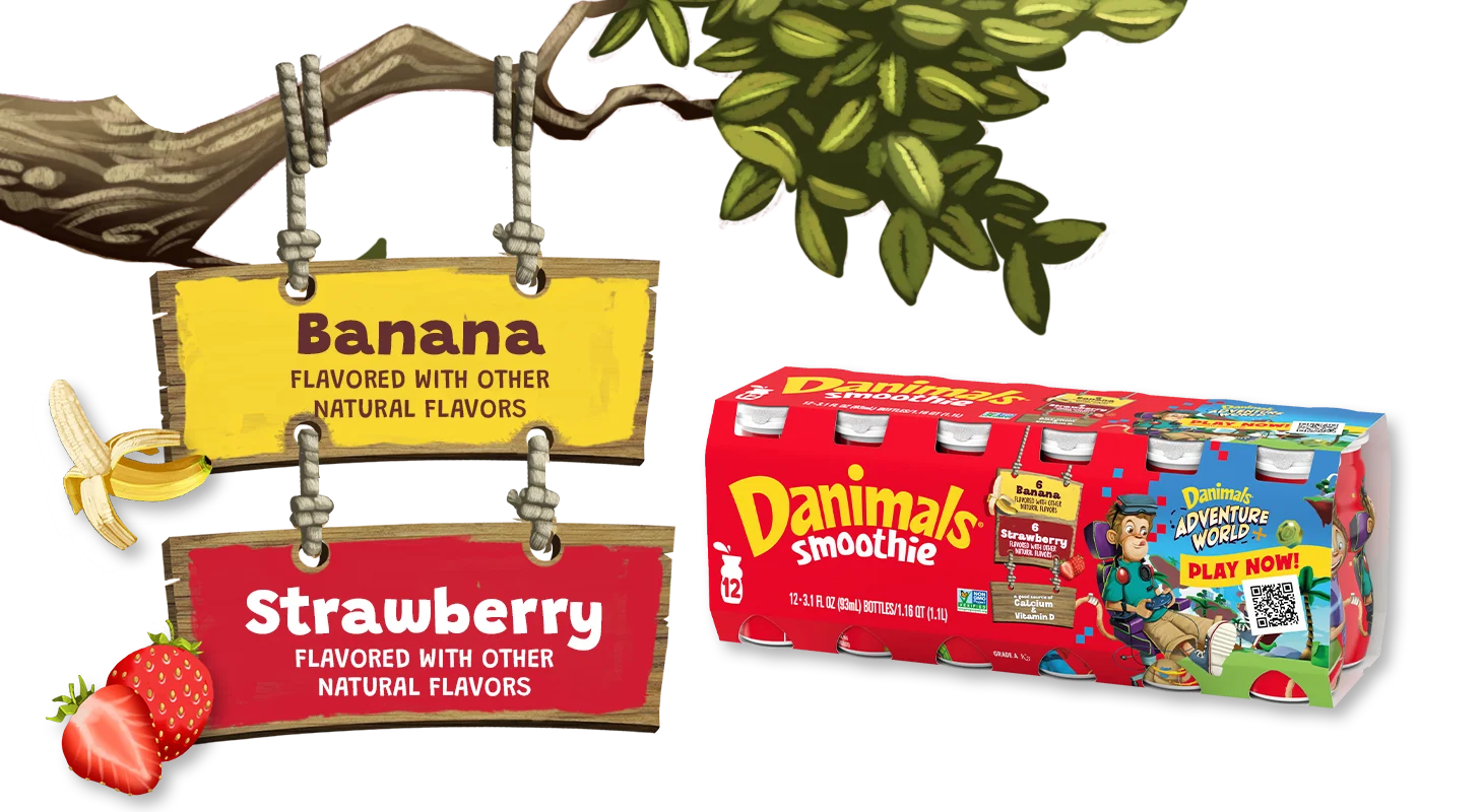 Banana-Strawberry Kids Smoothies 12 Pack