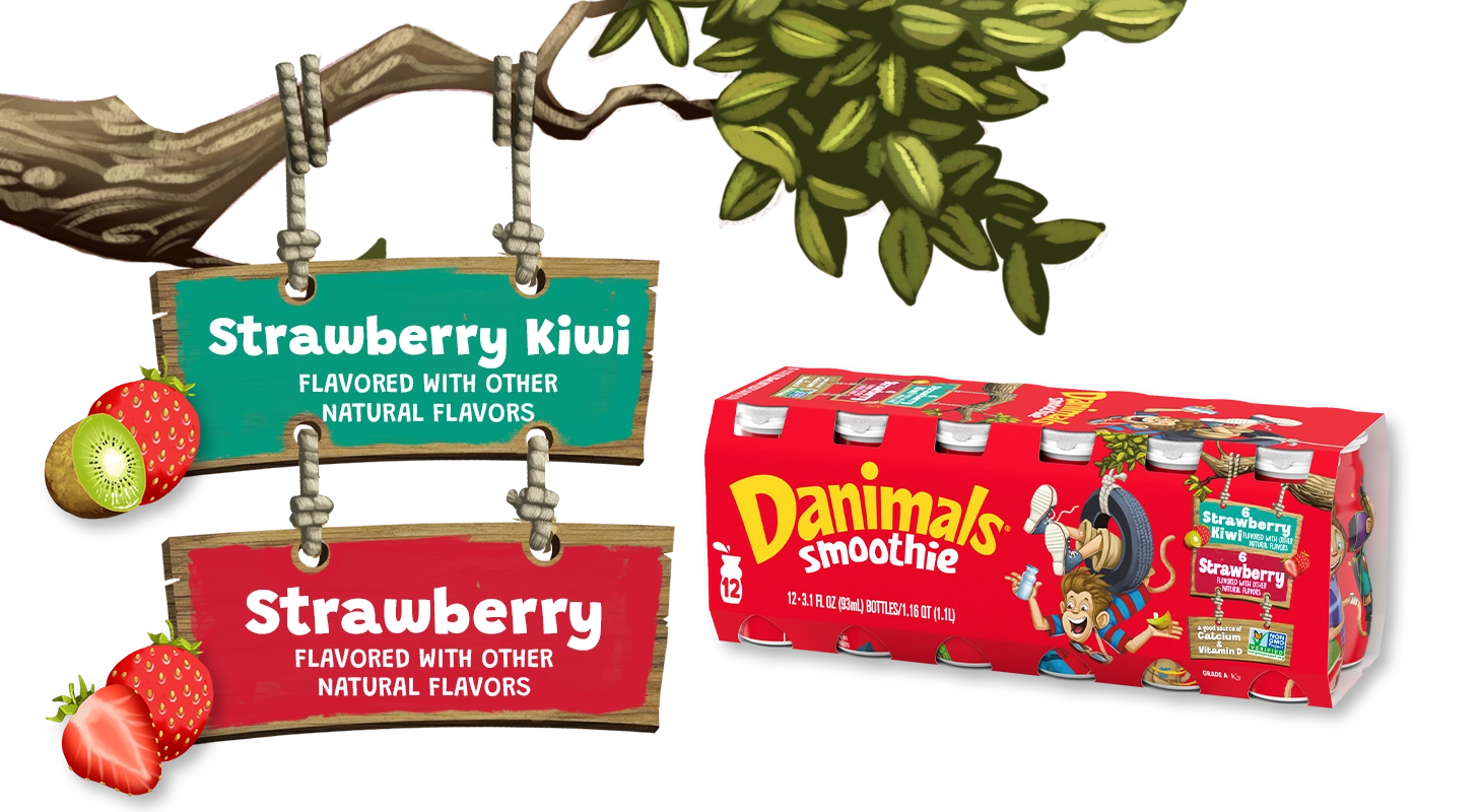 Strawberry Kiwi-Strawberry Kids Smoothies 12 Pack