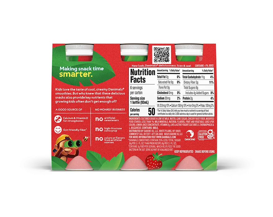 Strawberry-Banana Strawberry Yogurt Pouches 12 Pack